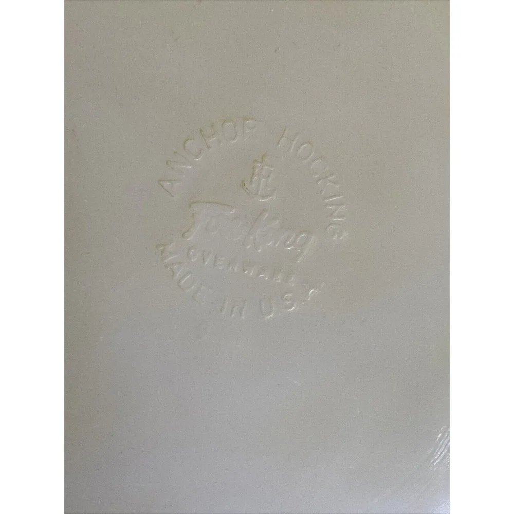 Anchor Hocking Fire King Oval Baking Dish Lime Green Ovenware Made in USA‎